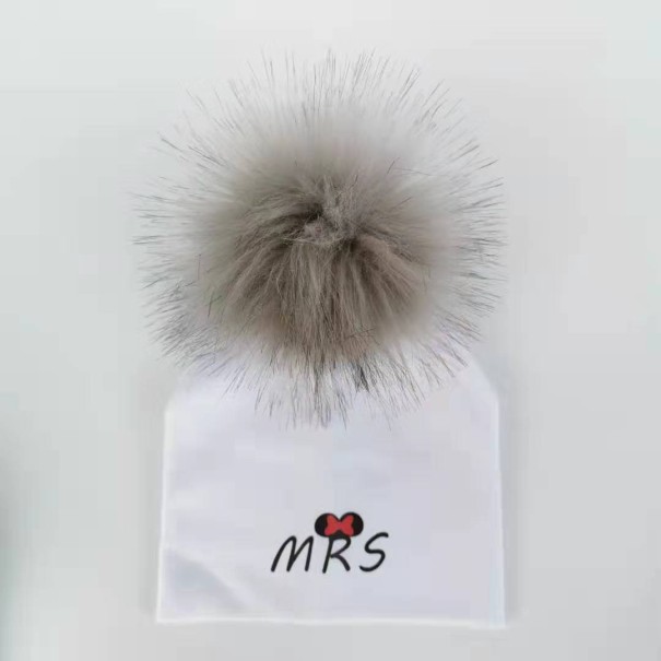 MRS lányok téli sapka fehér 6-12 hónap