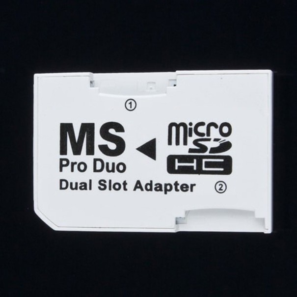 MS Pro Duo Speicherkartenleser für 2x Micro SDHC 1