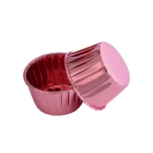 Muffinvormpjes 50 stuks roze