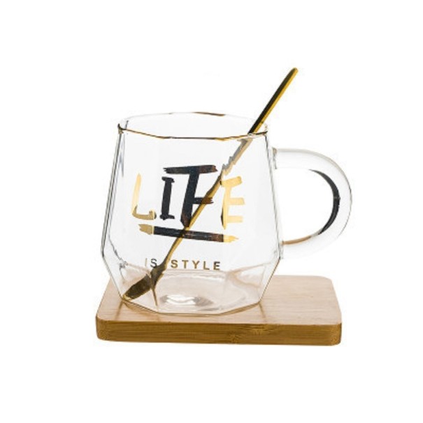 Mug en verre avec inscription 4
