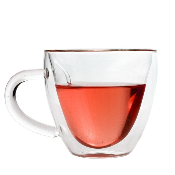 Mug en verre en forme de cœur L