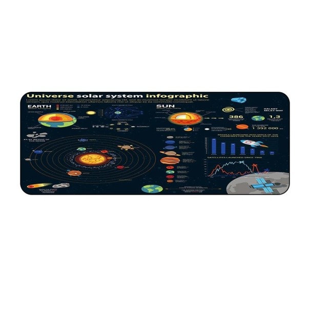 Muis- en toetsenbordmat K2444 30 cm x 70 cm 2