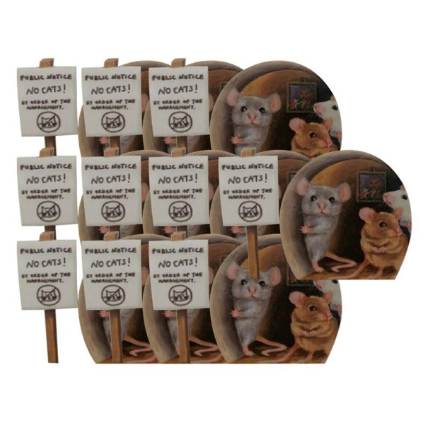 Muis muursticker 10 stuks