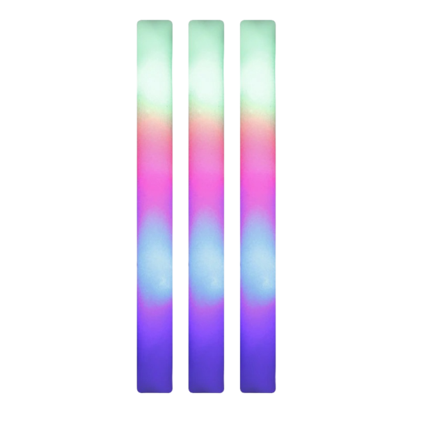 Multicolor LED-schuimstaafjes 30 stuks 1