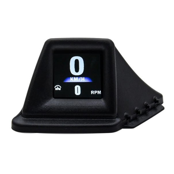 Multifunctionele boordcomputer GPS HUD OBD2 2&quot; 9,7 x 6,1 x 4,9 cm Draaibaar display 270° Snelheidsmeter RPM Brandstofverbruik Temperatuur Hoogte Kompas Alarm 1