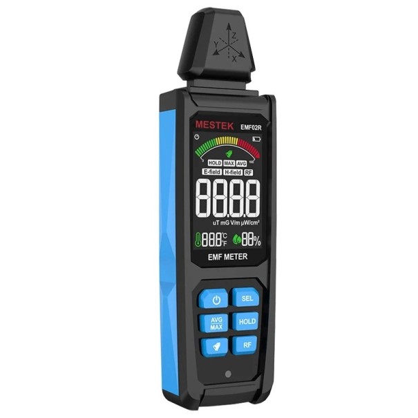 Multifunkční měřič 3v1 elektromagnetického záření 204 × 63 × 32 mm Barevný displej Měření vysokofrekvenčního i magnetického pole 1