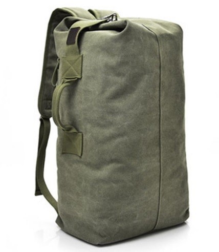 Multifunkční plátěný batoh J2020 vojenská zelená 55 cm x 30 cm x 20 cm