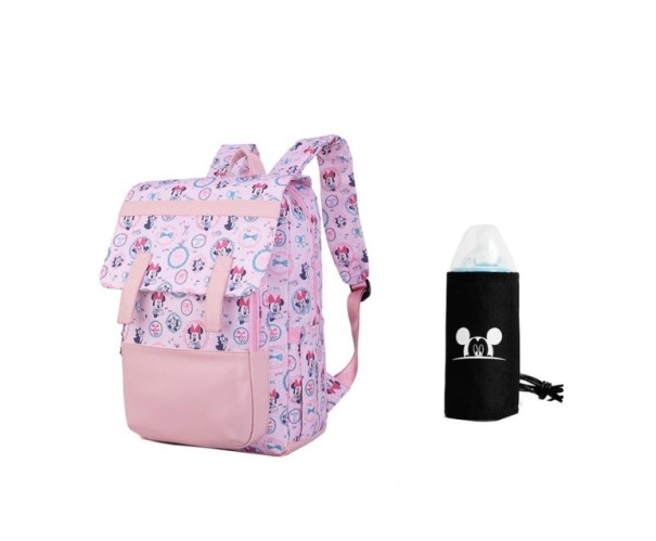 Multifunkčný batoh pre mamičky ružová