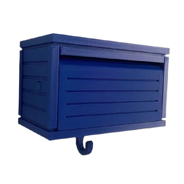 Multifunkčný držiak na kľúče s otváracími dverami 10,3x5x6 cm z PVC pre organizáciu kľúčov a doplnkov v domácnosti modrá