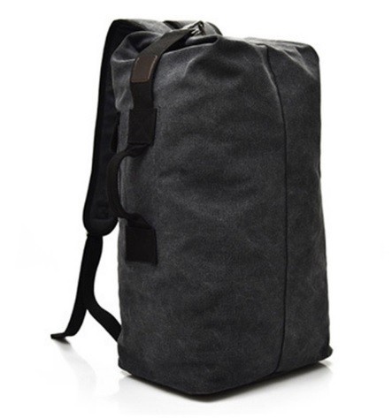 Multifunkčný plátený batoh J2020 čierna 55 cm x 30 cm x 20 cm
