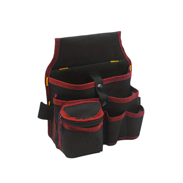 Multifunktionale Gürtel- und Werkzeugtasche für Gärtner und Elektriker Kombitasche mit Taschen Universalgröße Verstellbarer Gürtel rot