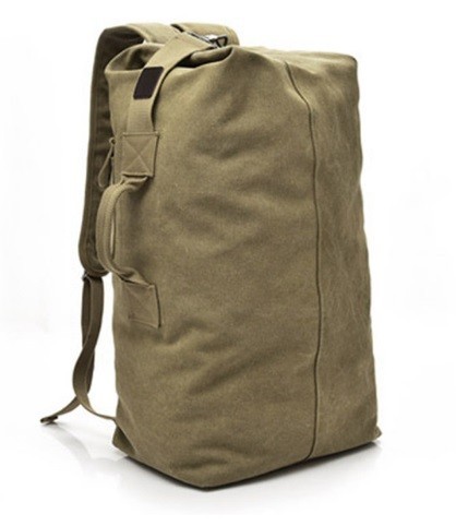 Multifunktionaler Canvas-Rucksack J2020 khaki 45 cm x 26 cm x 20 cm