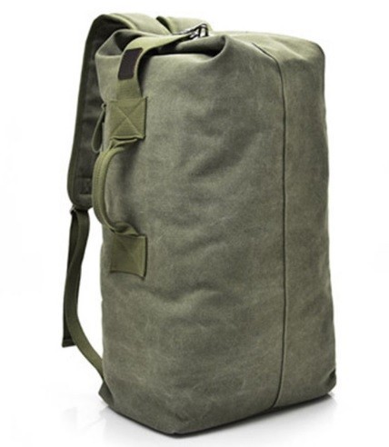 Multifunktionaler Canvas-Rucksack J2020 militärgrün 55 cm x 30 cm x 20 cm