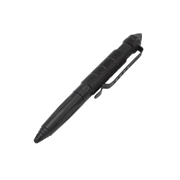 Multifunktionel taktisk pen 15 cm Vandtæt pen til skrivning, selvforsvar og nødsituationer Glasknuser Neutrale farver Holdbart design sort