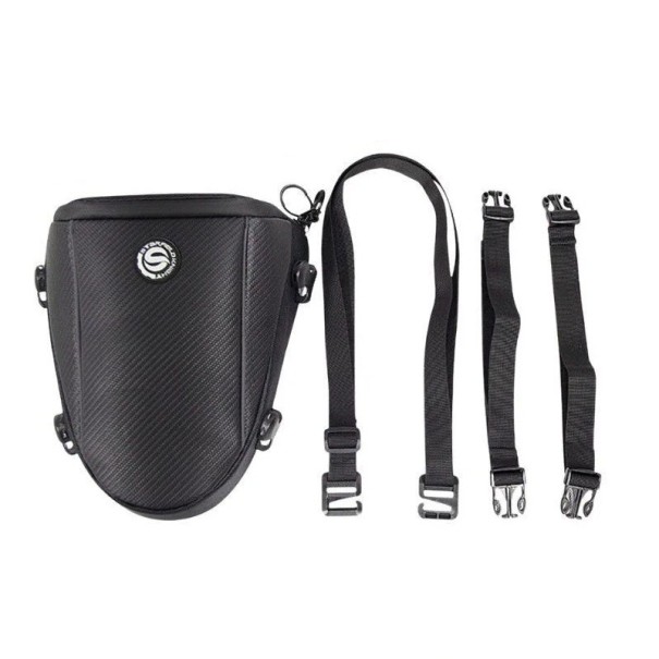 Multifunktionel vandtæt motorcykelbagsædetaske 31,5 × 25,5 × 20 cm nylon skuldertaske med regnslag til motocrosskørere 1