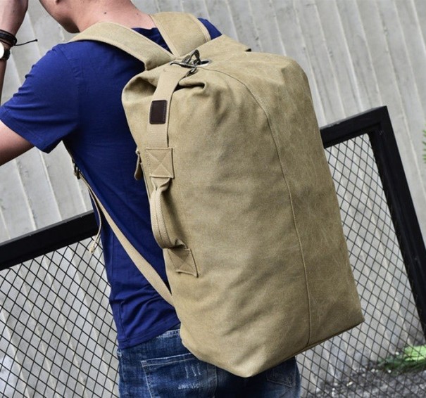 Multifunktionell canvas ryggsäck J2020