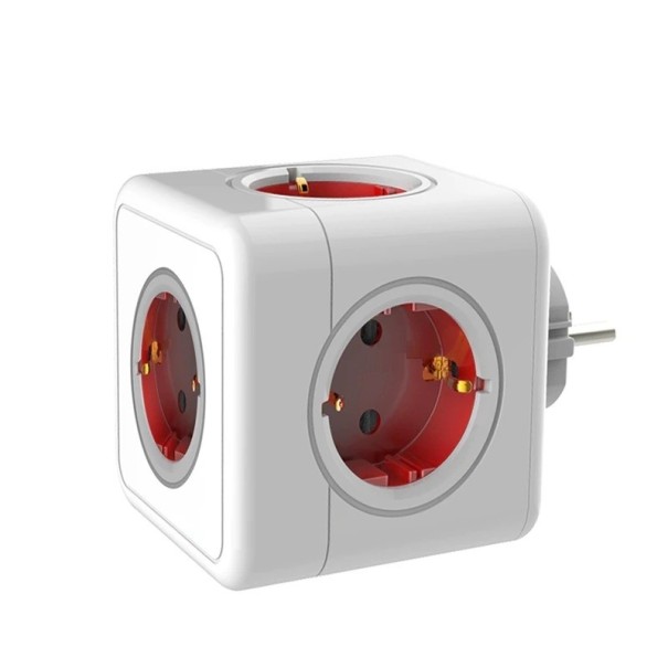 Multiplicador de tomada vermelho