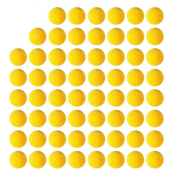 Munitions en mousse billes jaunes 50 pcs diamètre environ 2,2 cm Munitions compatibles pour Nerf Rival Cartouches rondes de rechange pour blasters 1