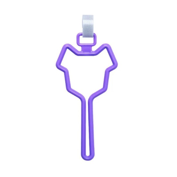 Muovinen koiranpussin pidike 13x6 cm Hands-free klipsi taluttimille ja laukuille Kannettava annostelija ulkoiluun ja lemmikin siivoukseen violetti