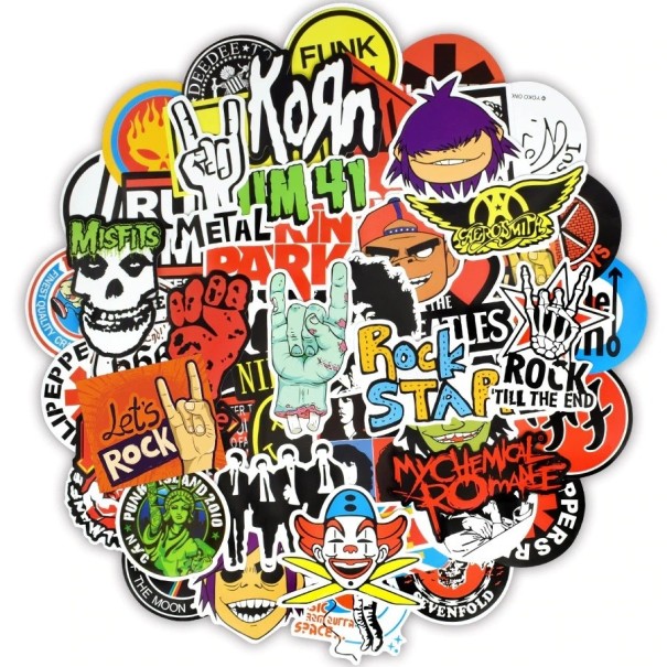Music Stickers 100 pcs E281 1