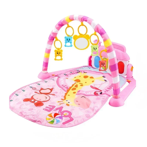 Musikalische Spielmatte für Kinder 72x47x40 cm Interaktive Spieldecke für Babys 0-36 Monate Licht reagiert auf Musik Kinderreime Sensorische 1