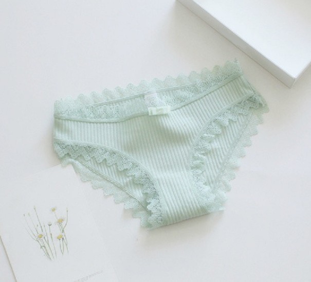 Mutandine in cotone Courtney verde chiaro M