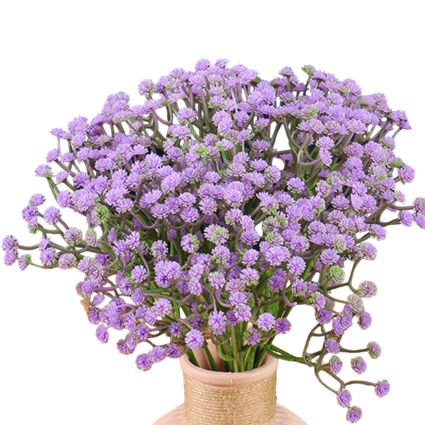 Művirág dekorációhoz 10 db Művirág készlet Díszvirág lila