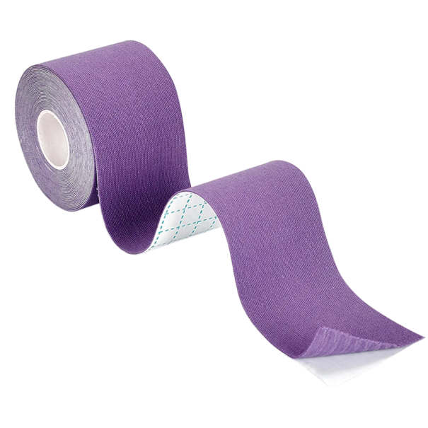 Myofascial løftetape til ansigtet 2,5 x 500 cm V-line hudtape Rynkereduktion Støtte til ansigtsmuskler Hudforyngelse lilla