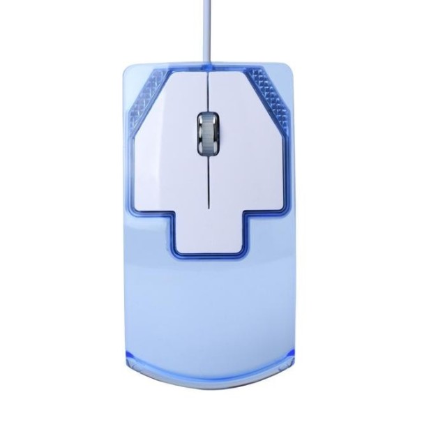 Mysz optyczna LED 1600 DPI niebieski