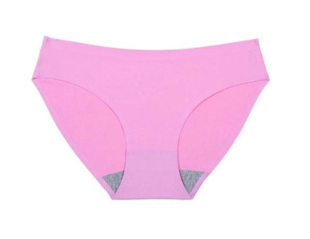 Naadloze damesslipjes lichtroze XS