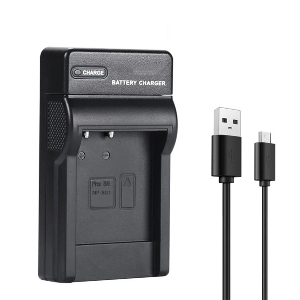 Nabíjačka batérií pre Sony Cyber-Shot Mikro USB Kompaktný nabíjací adaptér pre fotoaparát 1