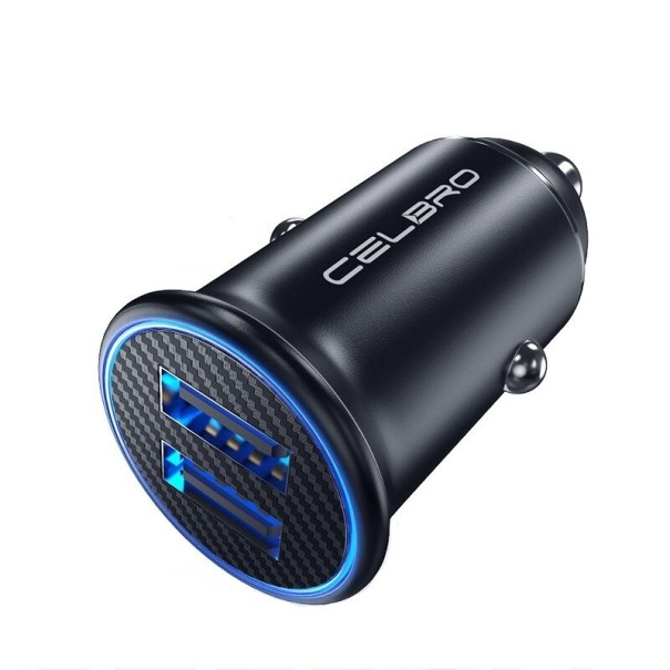 Nabíjačka do auta Dual USB K808 čierna