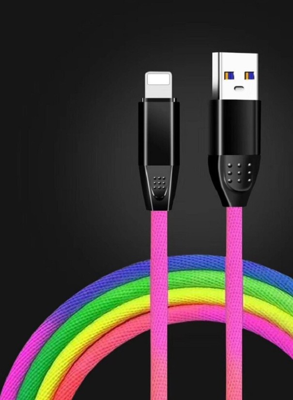 Nabíjecí kabel pro Apple Lightning na USB 1 m černá