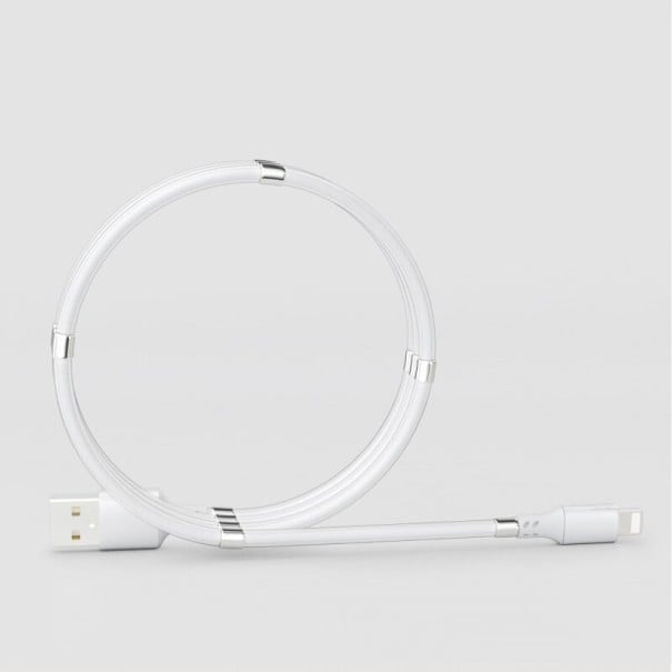 Nabíjecí kabel pro Apple s magnety bílá 1
