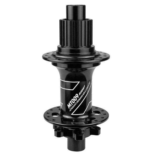 Naboul din spate pentru roată 28 găuri 148x12 mm MS 12 viteze aliaj de aluminiu negru pentru biciclete MTB 1