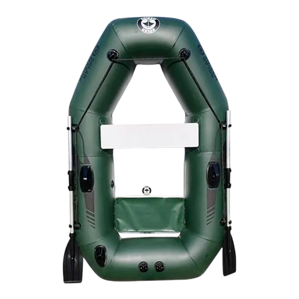 Nafukovací člun pro 2 až 3 osoby Solar Marine Tři vzduchové komory 200 x 128 cm PVC 0,7 mm Nosnost 277 kg Na rybaření a vodní sporty zelená