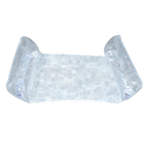 Nafukovací matrace s vodní houpací sítí 130 x 70 cm Nosnost 100 kg PVC a nylonová síťovina Plovoucí lehátko do bazénu moře relax 1