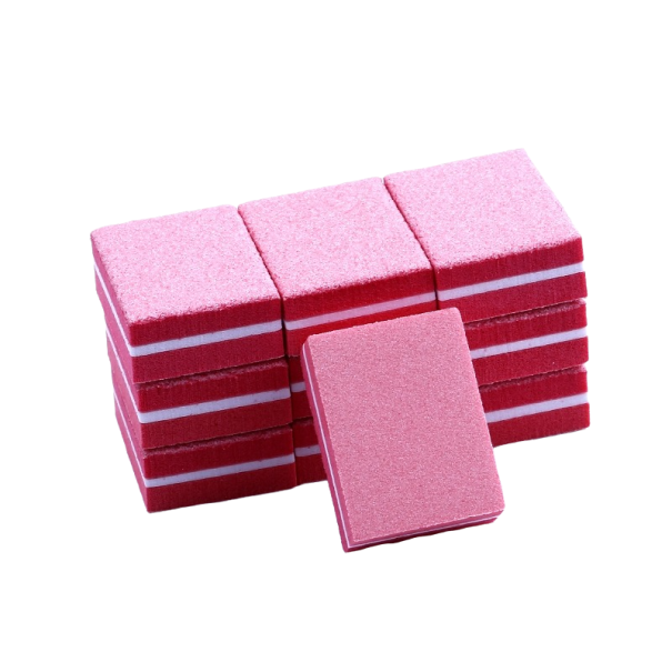 Nagelschuurblok 100/180 10 stuks rood