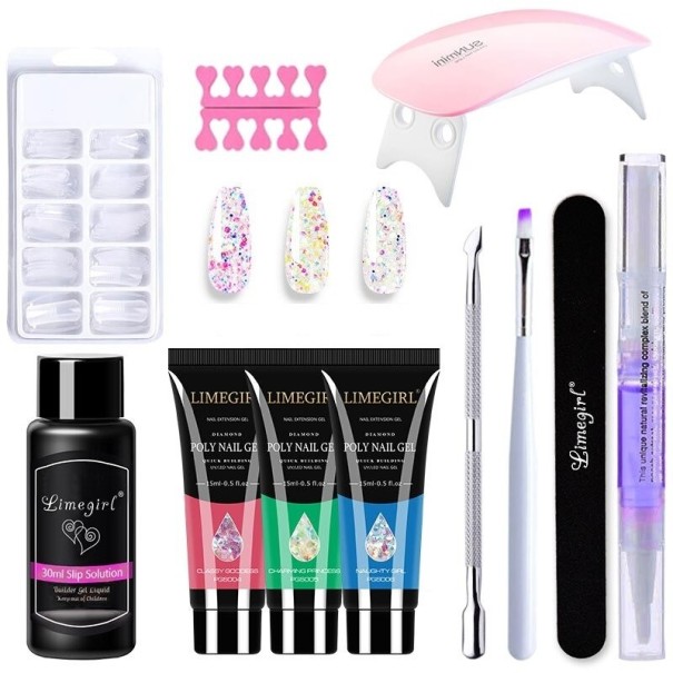 Nagelset met mini UV/LED-lamp 1
