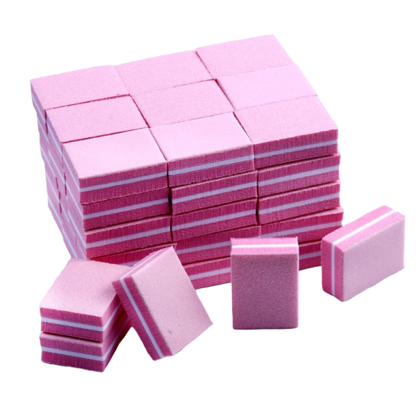 Nagelslipblock 100/180 50 st rosa