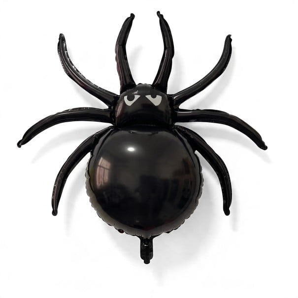 Nagy felfújható pók lufi Halloween dekoráció 78 x 82 cm Fóliás lufi Fekete Dekoráció Halloween bulikra és ijesztő ünnepségekre 1