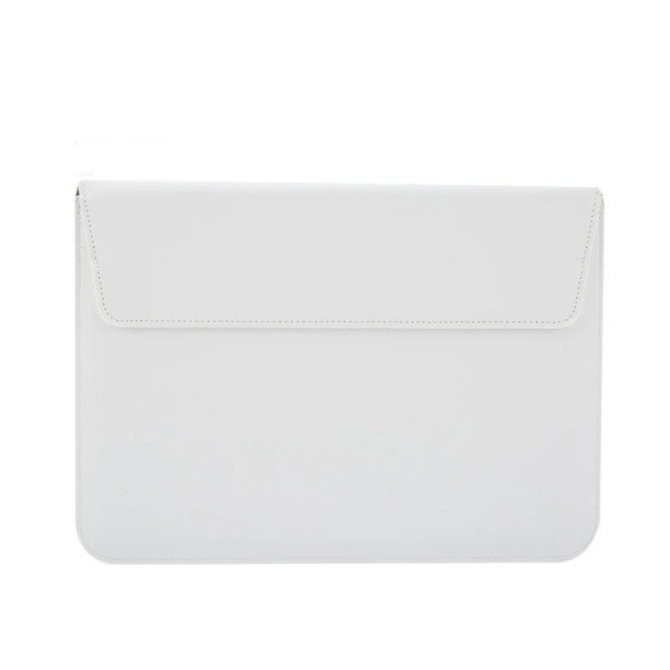 Nahkainen läppäritasku MacBookille, Huawei 11 tuumaa, 32,4 x 21,3 cm valkoinen