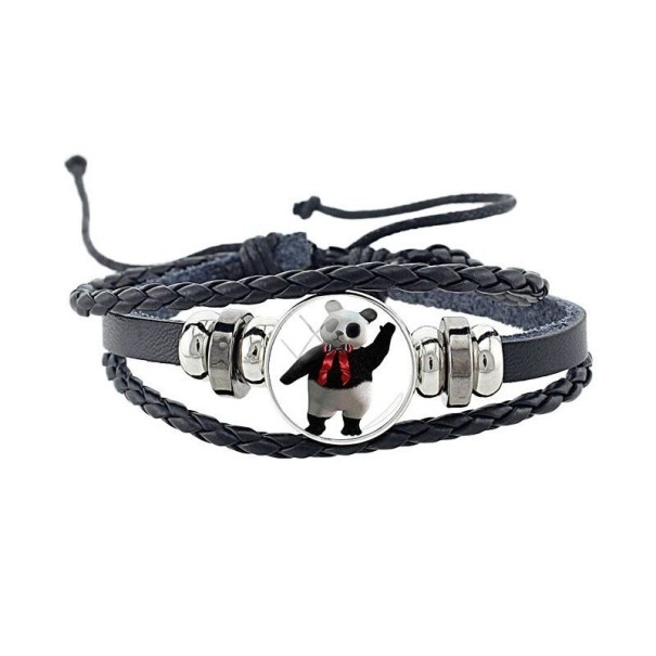 Nahkainen panda-rannekoru 11