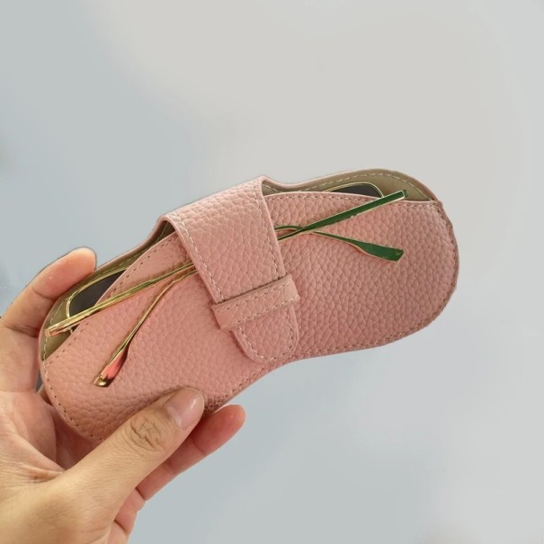 Nahkainen silmälasikotelo 17,5 x 8 cm Värikäs suojakotelo hihnalla aurinkolaseille ja silmälaseille matkoille vaaleanvaaleanpunainen