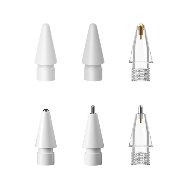 Náhradné hroty na dotykové pero 6 ks Mix hrotov na stylus pre Apple Pencil 1. a 2. generácie rôzne druhy Príslušenstvo pre dotykové perá 1