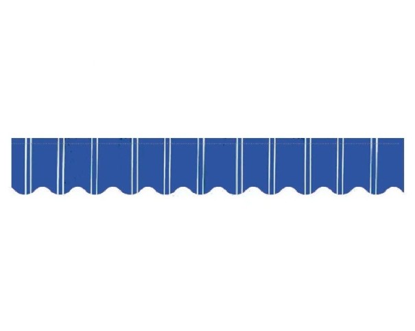 Náhradní Banner Pro Obchod Voděodolná Látková Páska Sluneční Clona 500 x 25 cm Markýza Stínění Výlohy a Vchodu Restaurace Kavárny tmavě modrá