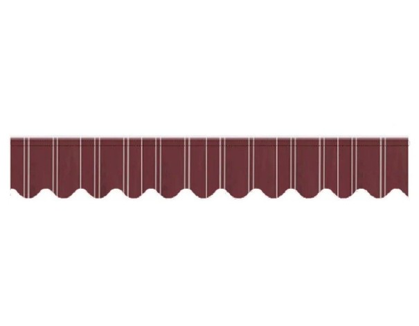 Náhradní Banner Pro Obchod Vodotěsná Sluneční Clona Látková Páska 550 x 25 cm Markýza Stínění Výlohy a Vchodu Prodejny Restaurace kávová