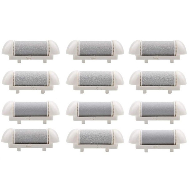 Náhradní hlavice pro elektrický pilník na paty bílá 12 ks