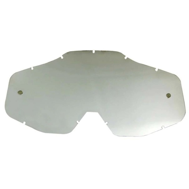 Náhradní objektiv pro motocyklové brýle stříbrná