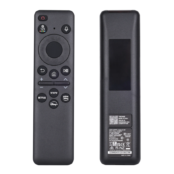 Náhradný diaľkový ovládač kompatibilný so Samsung BN59-01432J s hlasovým ovládaním Solárne a USB-C nabíjanie Univerzálny ovládač pre smart televízie 1